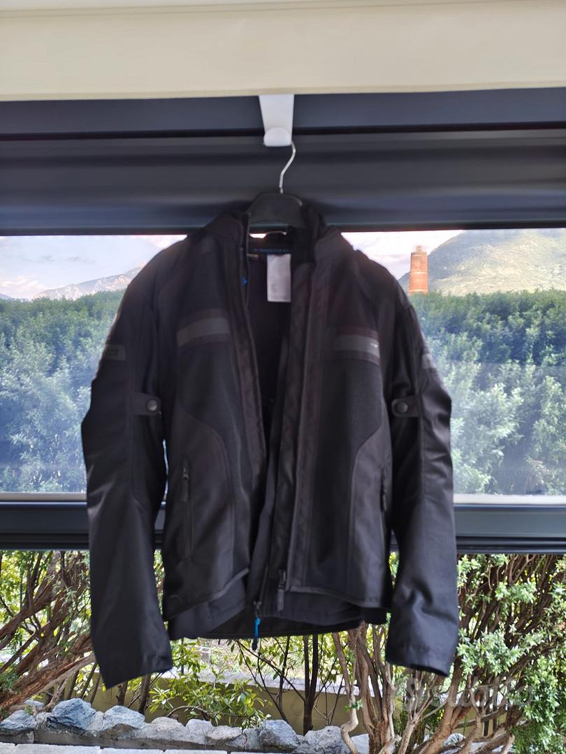 Giacca da moto unisex nera TG S