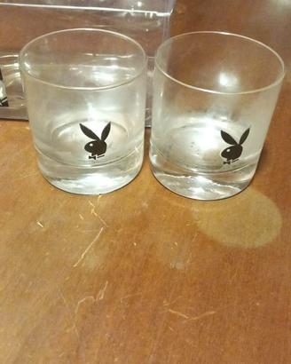 Coppia di Bicchieri da Whisky Playboy belissimi