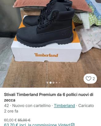 timberland nere 42