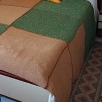 coperta lana lavorata ai ferri