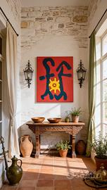 Composizione Astratta "Timone Solare" – Firma "J",