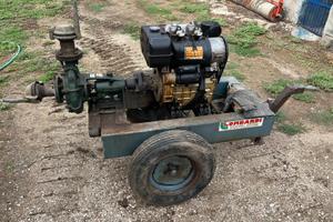 Pompa a motore carrellata