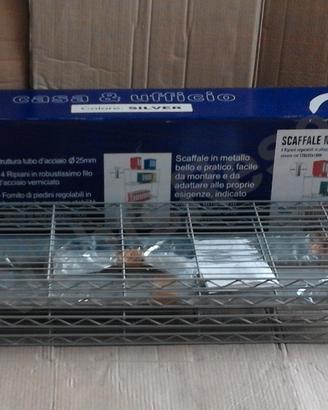 scaffale filo acciaio per archivio, ripostiglio 