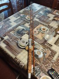 Canna da pesca anni 70 in bambù