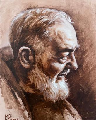 Padre Pio – Dipinto ad olio di Maurizio Pisapia