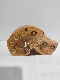 orologio legno e resina
