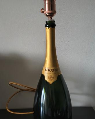 Bottiglia magnum Krug con porta lampada e lampadin