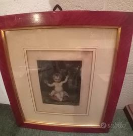 ANTICA STAMPA CUPIDO A COLORI