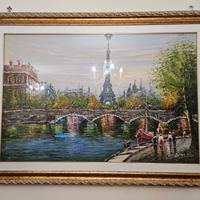 Quadro dipinto a mano Parigi
