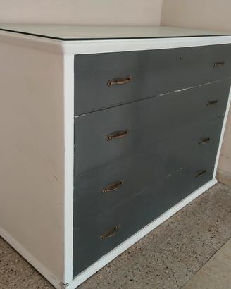 cassettone vintage shabby chic 