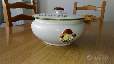 Biscottiera in ceramica