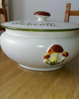 Biscottiera in ceramica