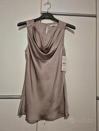 blusa color cognac