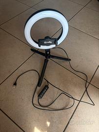 Ring Light LED Celly 10" con Treppiede da Tavolo