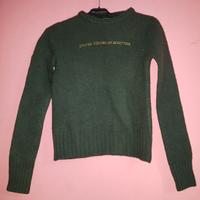 Maglioncino maglione pura lana Benetton verde