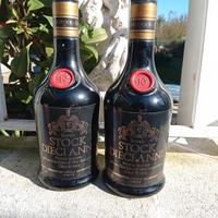 2 bottiglie di brandy stock 10 anni riserva