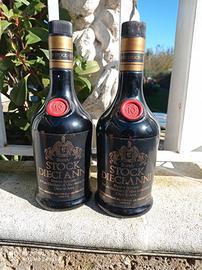 2 bottiglie di brandy stock 10 anni riserva