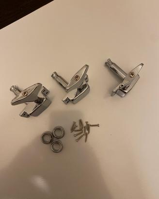 3 Meccaniche chiavette per basso ibanez squier etc