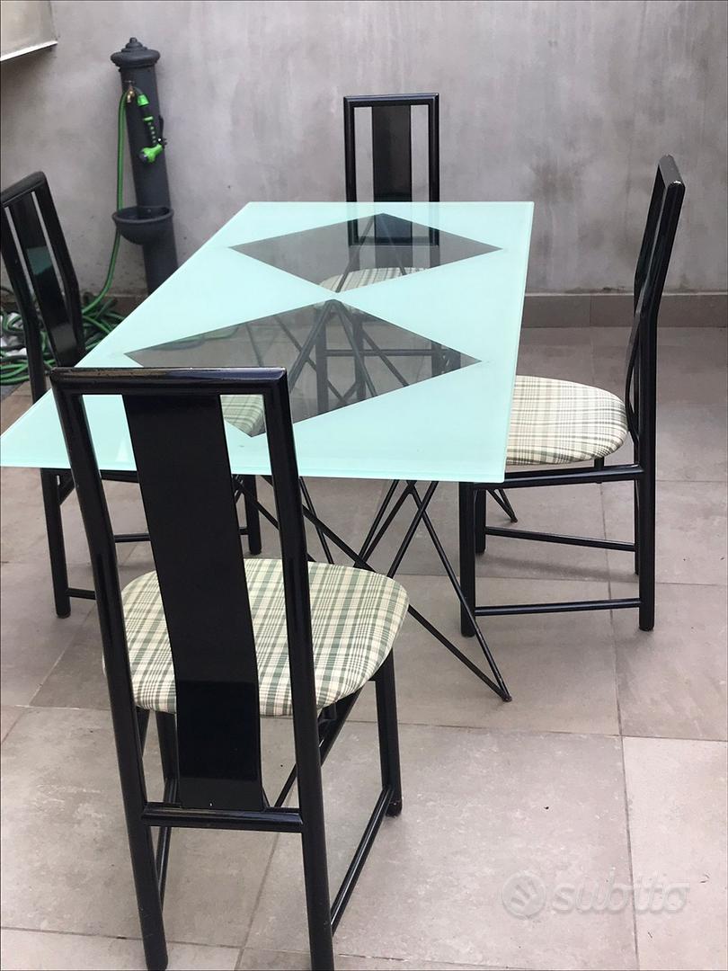 Tavolo in vetro temperato 80x180cm - Arredamento e Casalinghi In vendita a Monza  e della Brianza