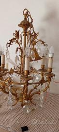 lampadario  e due abat jour 
