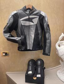 Giubbotto moto tutto in pelle "Axo Racing dept."