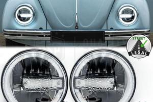FARI LED Angel Per VW MAGGIOLINO 6500K OMOLOGATI