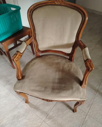 Poltroncina vintage anni ’80 – da restaurare e per