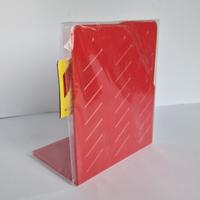 Coppia FERMALIBRI color rosso, 2 pezzi in plastica