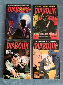 Lotto 4 fumetti da collezione Diabolik
