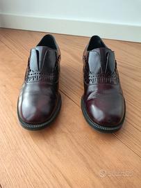 Scarpe Tod's Oxford slip-on in pelle bordeaux 38
