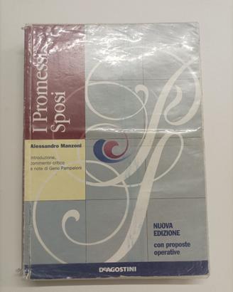 Libro scolastico "Promessi Sposi" note Pampaloni