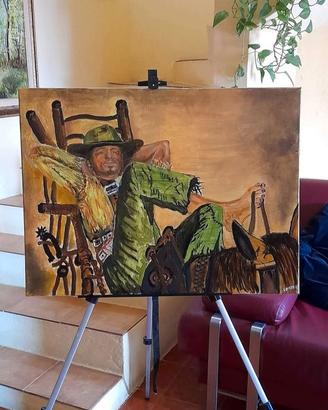 Dipinto Terence Hill Lo Chiamavano Trinità