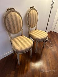 Antiquariato sedie originali in stile Luigi XVI