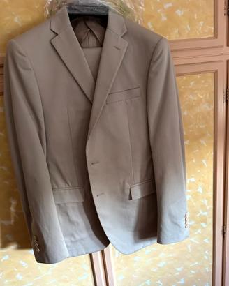 Vestito completo estivo cotone beige  TG 52 / 7
