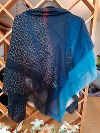 Calvin Klein, foulard /scialle,blu-nero.