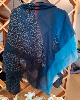 Calvin Klein, foulard /scialle,blu-nero.