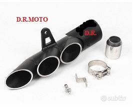 SCARICO universale nero AL TIG TRE USCITE