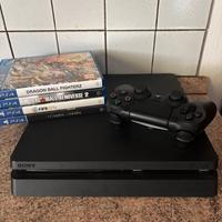 Playstation 4 ps4 con giochi e controller