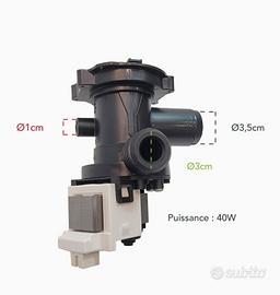 Pompa di scarico lavatrice INDESIT 