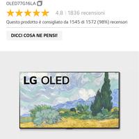 TV lg OLED g1 77 pollici 