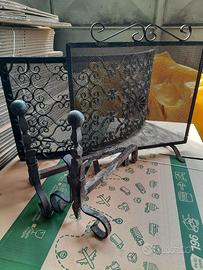 Set Camino Antico in Ferro Battuto – Alari e Paras