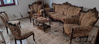 Salotto in velluto anni '60