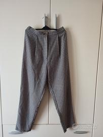 H&M Divided pantaloni donna a quadretti