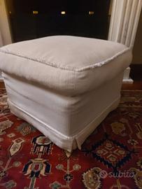 pouf bianco