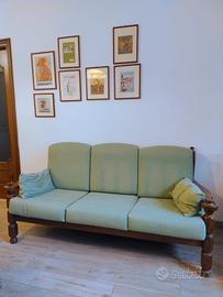 divano anni 90 in legno 