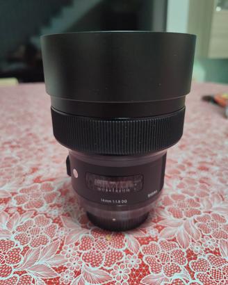 Obiettivo Sigma 14mm f1.8 Art per Nikon F