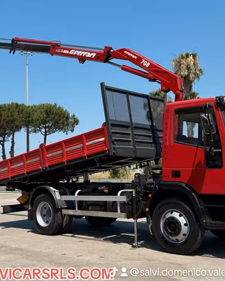 iveco eurocargo 120e18 gru e ribaltabile