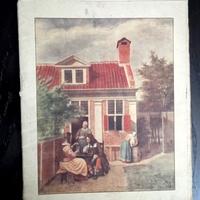 Quaderno scolastico Pieter dr Hooch anni 60 