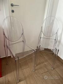 Sedie Victoria Ghost Kartell design trasparenti