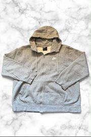 Felpa Nike Grigia con Cappuccio - Taglia L